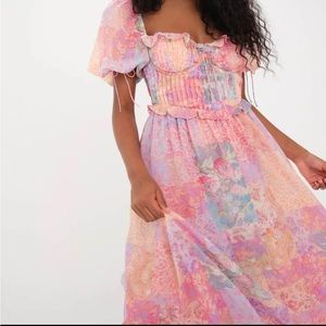 Odessa Midi Dress 
By For Love & Lemons 
Summer 2023 collection